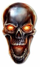 GLOWING METAL SKULL 20