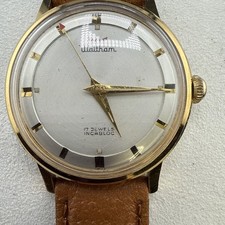 Vintage 1960s Waltham 17 Jewel Manuel Wind Watch New Band Works Great picture