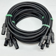Powercon True1 Lot of 5 Male To Female Extension Jumper Power 12 AWG Cable  New picture