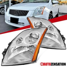 Fit 2007-2009 Sentra Headlights Lamps Assembly Replacement Left+Right 07 08 09 picture