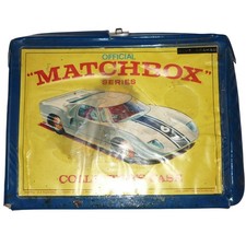 Vintage 1968 Lesney Matchbox Series Official Collector's Case Blue Vinyl GT40 picture