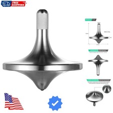 Stainless Steel Spinning Top,  Exquisite Perfect Balance Well Made Metal Desk... picture