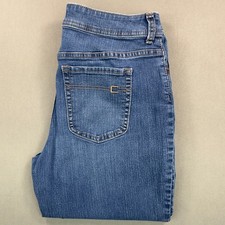 Chico's So Slimming Straight Leg Jeans Womens 0.5 Short Blue Excellent Stretch picture