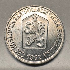 1962 Czechoslovakia 1 Haler - Beautiful Coin - #A-030-B picture