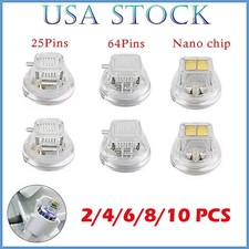 2-10Pcs Replace Micro Needle Cartridge Tip Nano 25/64 Pins Gold For RF Machine picture