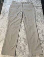 Talbots Petites Stretch Beige Khaki Womens Pants Size 10P Petite Pockets Tapered picture