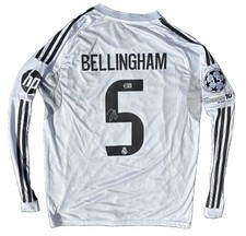JUDE BELLINGHAM Rare Hand Signed Real Madrid Home Football Shirt Beckett COA picture