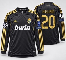 Real Madrid 2011/12 Adidas Jersey Away Higuain 20Long Sleeves L XL Retro Vintage picture
