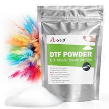 A-SUB DTF Powder White Hot Melt Sublimation DTF Transfer Film Powder 1.1lb 500g picture