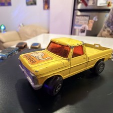 Vintage 1973 Matchbox Rolamatics No.57 Yellow Ford Ranger Wild Life Truck 14E picture