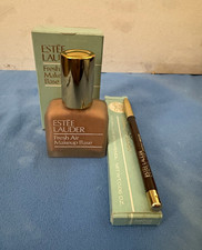 Vintage Estée Lauder Fresh Air Makeup Base Liquid,Palm Beach Tan Eyebrow pencil  picture