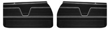 JEGS Front Deluxe Door Panel Set for 1969 Chevrolet El Camino [Black] picture
