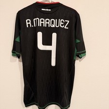 Rafa Márquez Men’s #4 Mexico Black Soccer Jersey Large picture