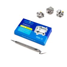 Dental Self-ligating Orthodontic Brackets Metal Passive Roth/MBT 022 3/345 Hooks picture