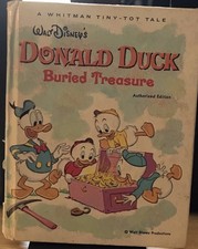 1968 Vintage Disney's Donald Duck Buried Treasure  A Whitman Tiny Tot Tale picture