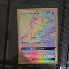 2018 Pokemon Mimikyu GX Lost Thunder Rainbow Full Art Secret #226/214  picture