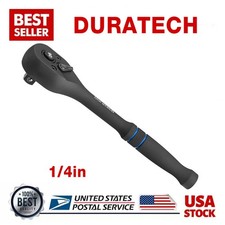 DURATECH 1/4 Inch Drive Ratchet Wrench, 90-Tooth Quick-Release Reversible Wrench picture