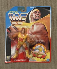 WWF Hulk Hogan Gorilla Press Slam Action Figure Original Packaging 1990 NR picture