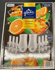 New Glade Plugins Scented Oils, Bourbon & Citrus Scented, 2 Warmers + 6 Refills. picture