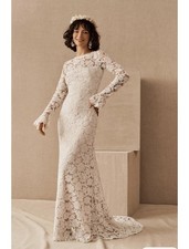 BHLDN Tadashi Shoji Cedar Gown Wedding Dress Size 18 Anthropologie Jenny Yoo picture