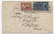 1886 E1 first year special delivery use Boston MA over penalty imprint [1344] picture