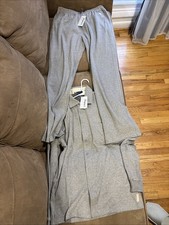 Zegna Sport Men’s 2 Piece Set Gray L Made in Italy NWT Cotton SE417 picture