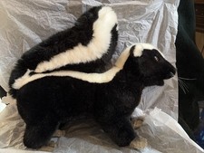 Vintage Steiff Skunk Plush Animal Original Chest Toe And Ear Label Large Size picture