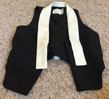 Siempre X Anthropologie Tuxedo Tank Black/White Womens Size XS Wedding Party picture