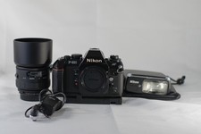 NEAR MINT w/Paper] Nikon F-501 N2020 / MF-19 /SB-27 / AH-3 / SIGMA 90mm Macro/JP picture