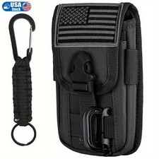 Tactical Molle Phone Pouch for 4.7-6.7 Inch Phones with Flag Patch picture