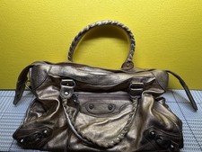 Balenciaga Classic City Motorcycle Bag 115748 Metallic Bronze Leather – No Strap picture