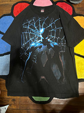 VINTAGE Y2K MARVEL MAD ENGINE SPIDER-MAN SYMBIOTE SUIT T SHIRT SIZE LARGE picture