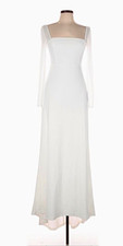 NWT- Lovingly Yours White Mesh Long Sleeve Maxi Dress By Lulus picture