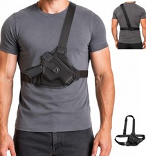 Universal Chest Holster for Pistols, Adjustable Shoulder Holster Right picture