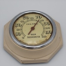 Vintage Tel-Tru Room/Portable Thermometer 3.5