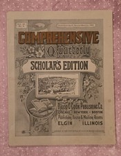 Vintage 1921 Comprehensive Quarterly David Cook Pub Elgin Illinois Christian picture