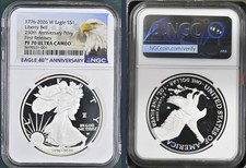 2026-W ASE LIBERTY BELL PRIVY 1776-2026 DUEL DATE 250th ANNIVERSARY NGC PF70 FR picture