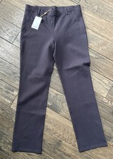 NWT Quince Ultra Stretch Ponte Straight Leg Pants Womens Sz L 30