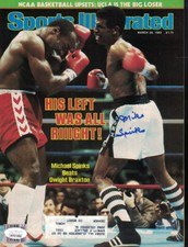 Michael Spinks Autographed Boxing Sports Illustrated Magazine 3/28/83 JSA 25012 picture