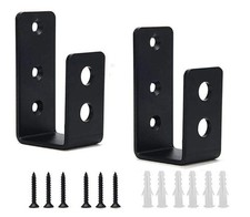 Heavy Duty Door Security Barricade Brackets- 2x4 Door Barricade - Home... picture