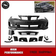For 2011-2014 Subaru Impreza WRX Front Bumper Cover Grille Kit With Fog Lights picture