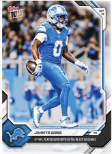 2026 Topps Now NFL #8 Jahmyr Gibbs Detroit Lions PRESALE picture