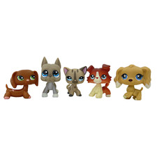 5pcs/lot Littlest pet shop dogs and short hair cat #556 #184 #468 #1542 #748 picture