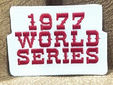 1977 Official World Series Jersey Patch New York Yankees vs. Los Angeles Dodgers picture