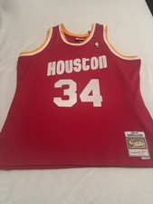  Mitchell & Ness Hardwood Classics Houston Rockets Hakeem Olajuwon jersey XL #34 picture