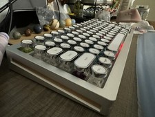 Monsgeek M1 Silver Gasket Keyboard 75% CNC Aluminum Wireless Hot Swap Full Built picture