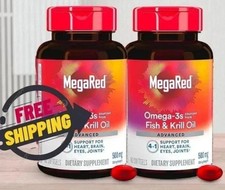 2 Pack – MegaRed Omega-3 Fish Oil + Krill Oil 500mg | 80 Softgel Each Best sale picture