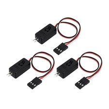 INJORA Universal Light Controller Switch for 1/24 1/18 1/10 RC 3 PCS, Black  picture
