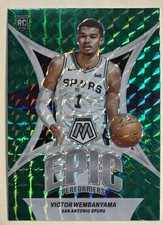 2023-24 Panini Mosaic Epic Performers Victor Wembanyama #12 Green Mosaic Prizm picture