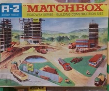 Vintage Matchbox Roadway Series R-2 Building Construction Site Play Set Foldout picture